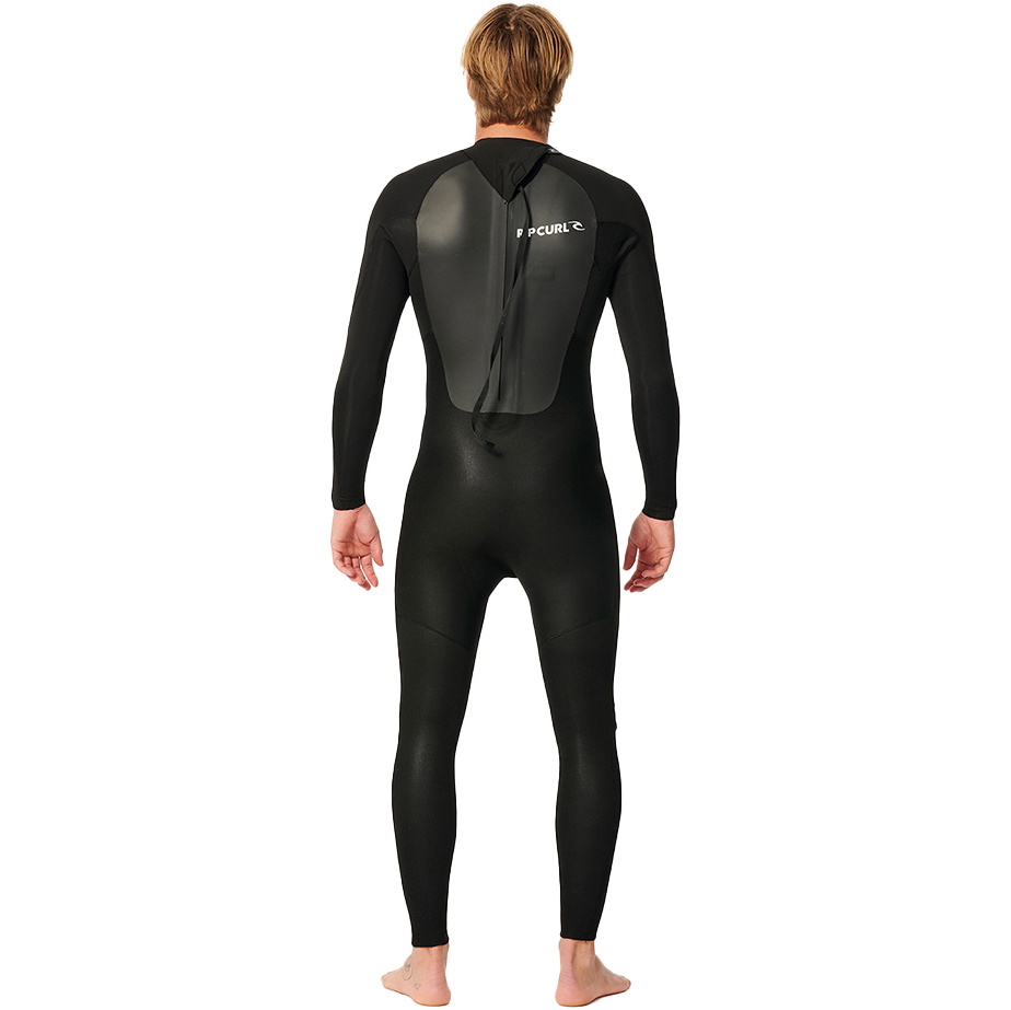 2026 Rip Curl Hommes Omega 4/3mm Back Zip Combinaison Néoprène 15HMFS - Black
